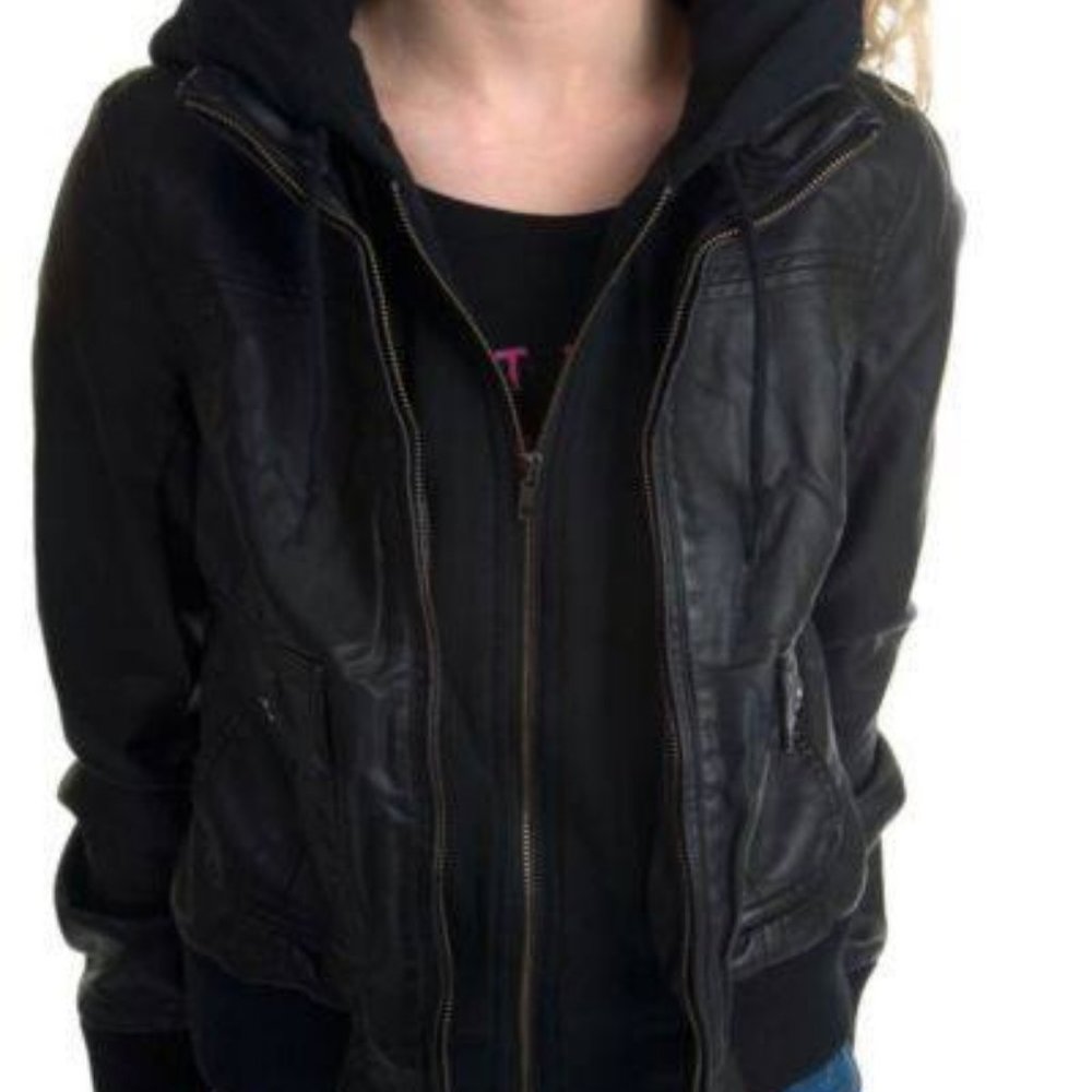 Obey Faux Leather Jacket